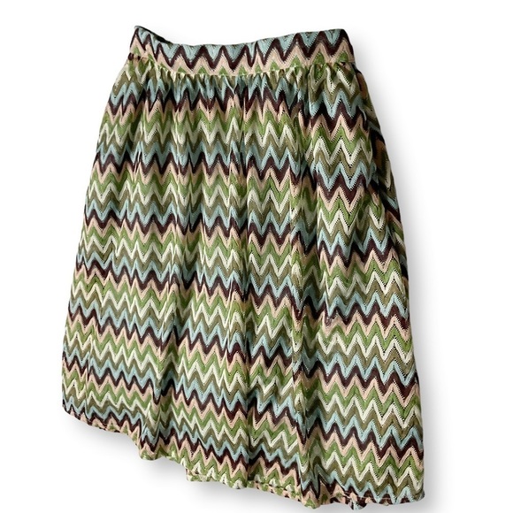 Modcloth Daytime Dazzler Chevron Skirt Preppy Retro Office Chic Pockets Sz S - Picture 6 of 10